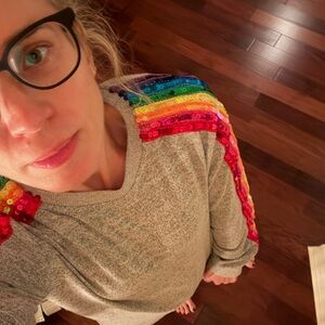 Lola + the Boys Rainbow sweat suit (Mommy + Me)